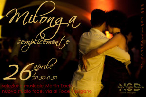 milonga 26 aprile