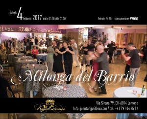 Milonga Barrio 4.2.2017